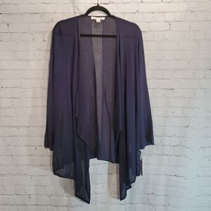 Emaline woman plus size 1X navy blue cardigan NWT